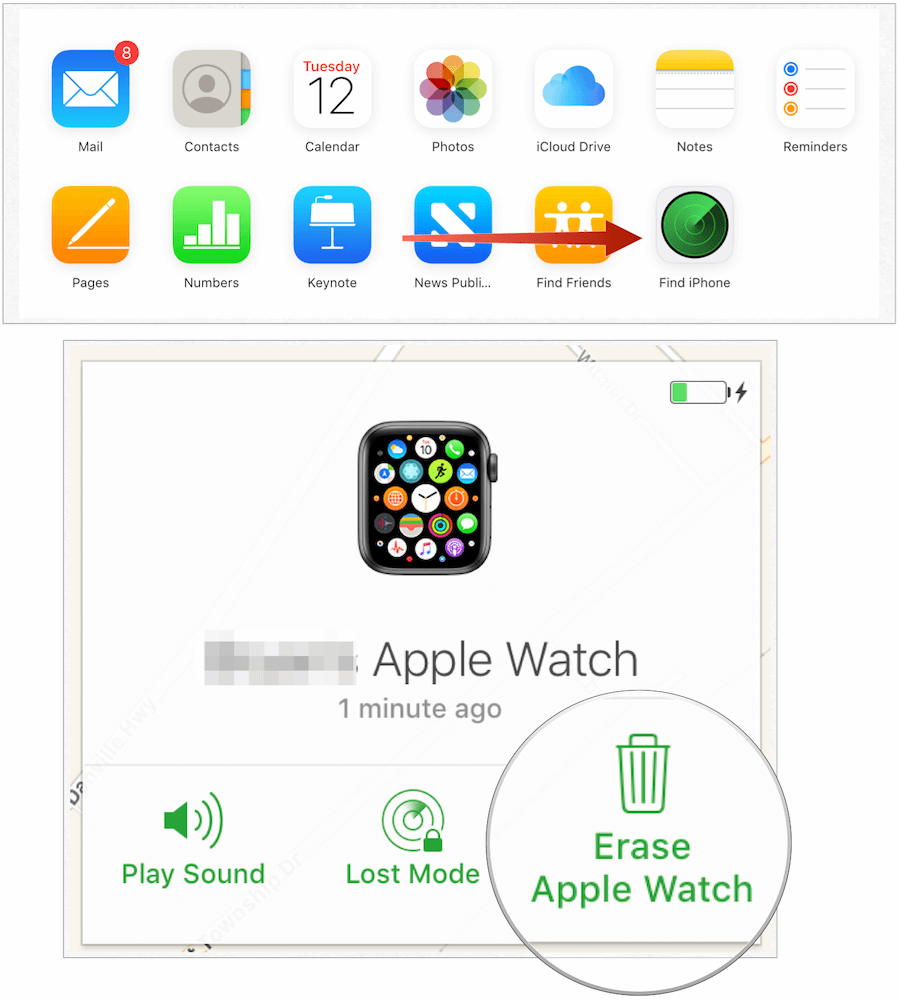 rimuovi Apple Watch