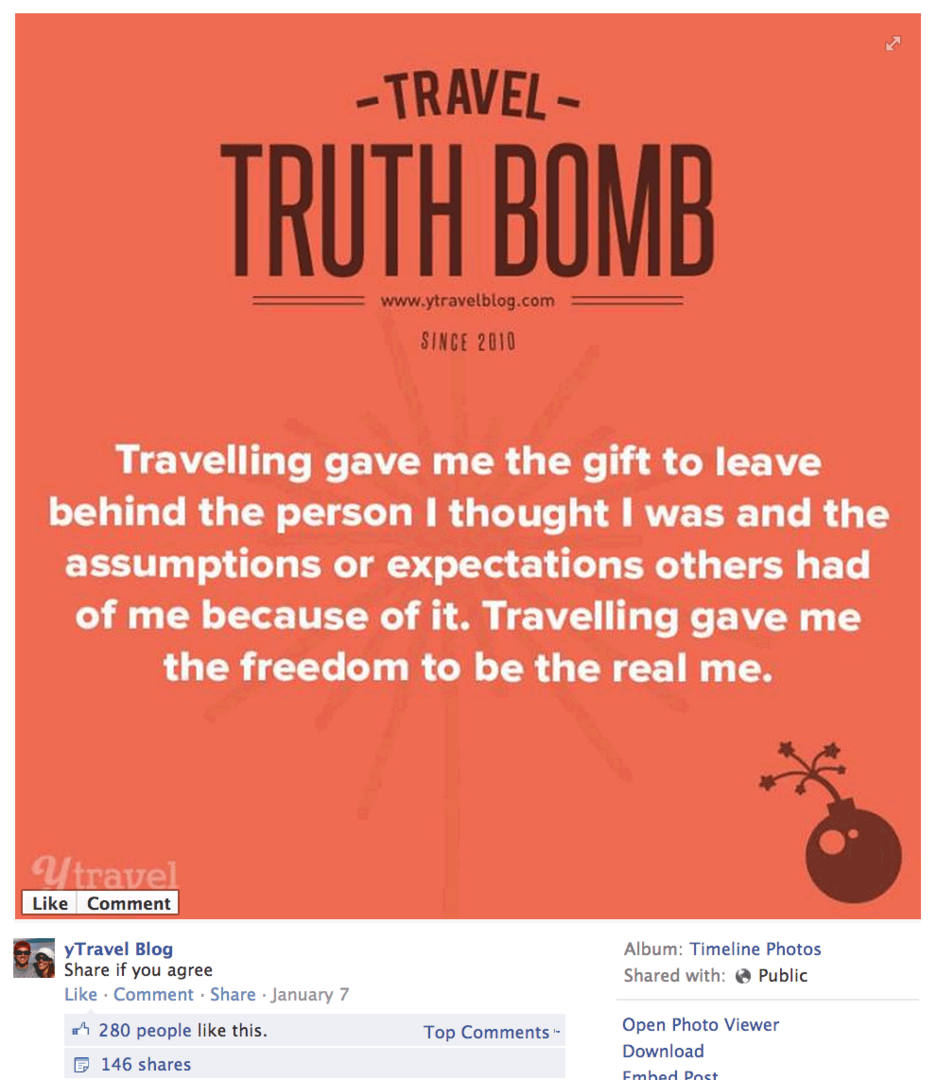 bomba della verità di viaggio