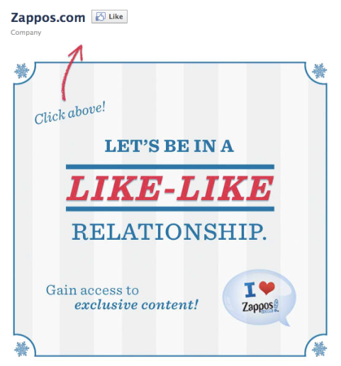 scheda di benvenuto di zappos