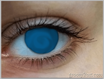 Nozioni di base di Adobe Photoshop - Colore delle sbavature dell'occhio umano