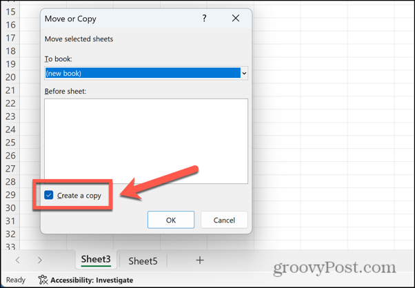 Excel crea una copia controllata