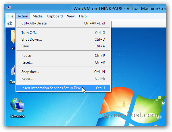 Installa Integration Services su VM Hyper-V in Windows 8