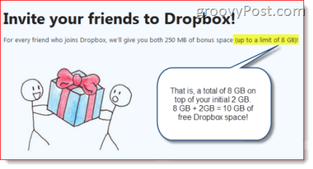 10+ GB di spazio gratuito su Dropbox