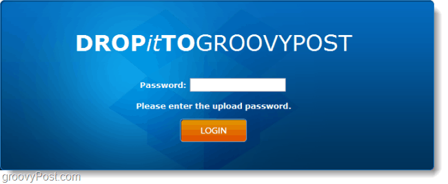 URL dropbox protetto da password