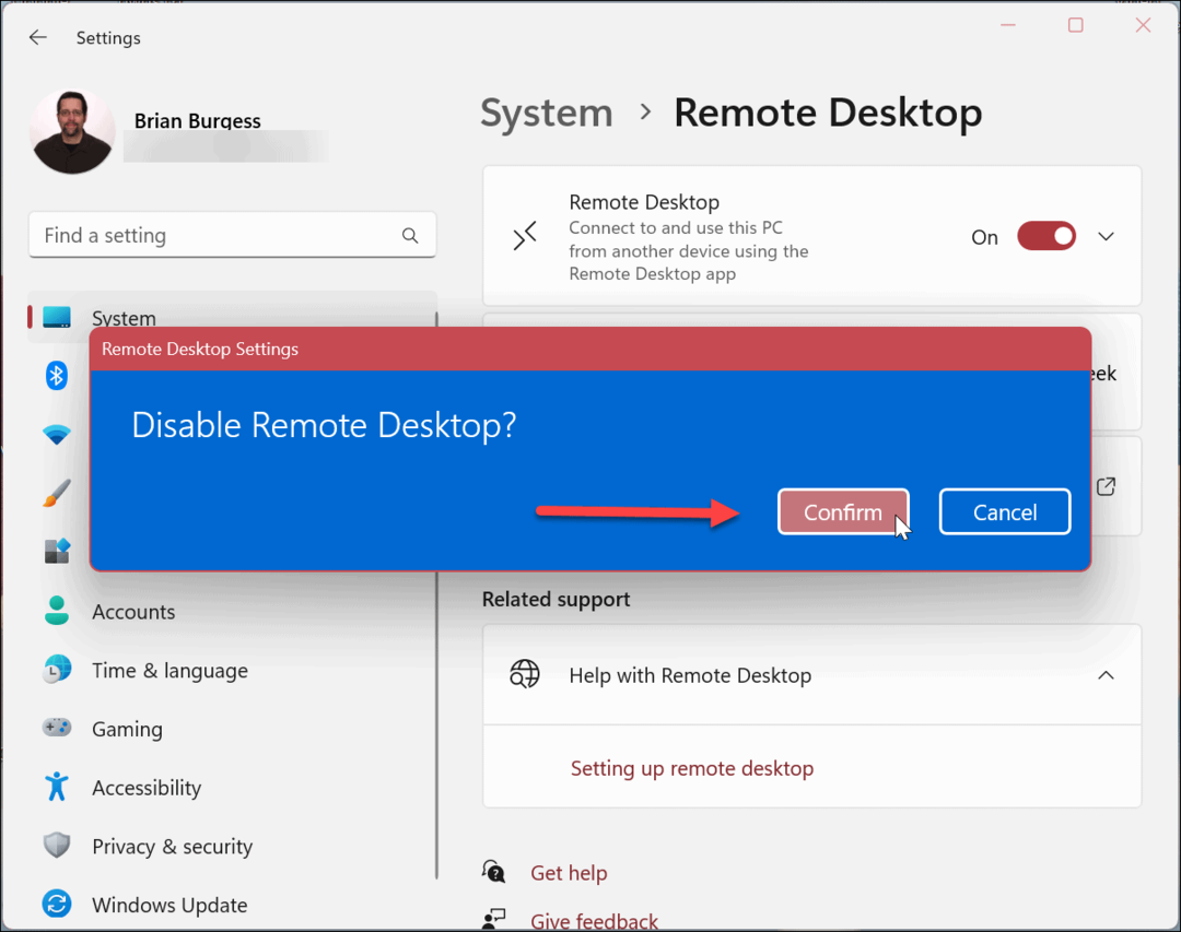 Come disabilitare Desktop remoto su Windows 11