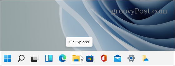 Icona Esplora file Barra delle applicazioni di Windows 11