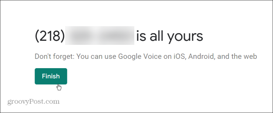 Il tuo numero di Google Voice