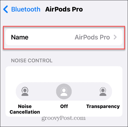 Cambia il nome dei tuoi AirPods
