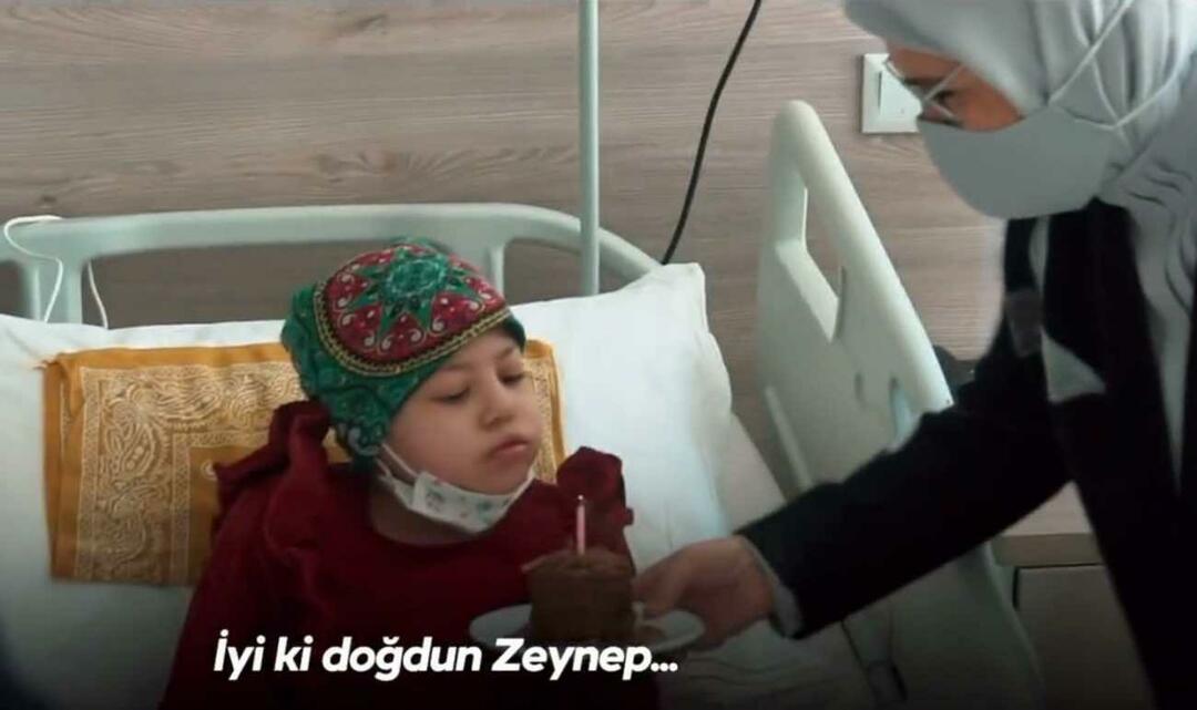 Emine Erdoğan ha visitato bambini malati di cancro