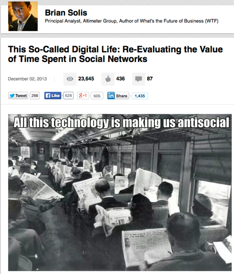 questa cosiddetta vita digitale