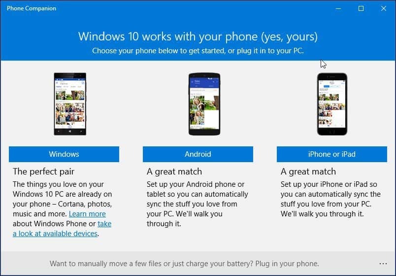 Come utilizzare la nuova app Companion del telefono in Windows 10
