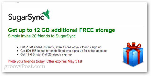 SugarSync: ottieni fino a 12 GB di spazio libero fino al 31 maggio