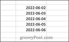 Date senza orari in Excel