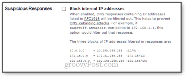prevenire attacchi di reindirizzamento DNS