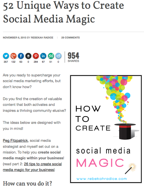52 modi unici per creare la magia dei social media