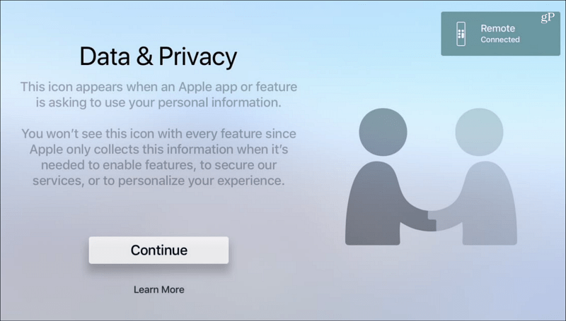  Dati e privacy tvOS Apple TV