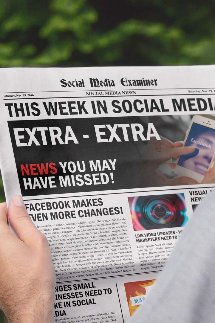 Facebook corregge i dati sulla copertura organica sovrastimati: questa settimana sui social media: Social Media Examiner