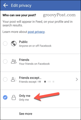 Cambia il livello di privacy dell'album su Facebook