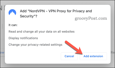 Installa NordVPN in Chrome