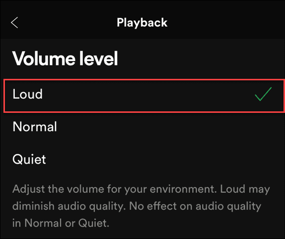 Spotify a livello di volume