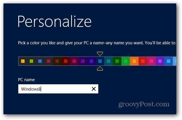 Personalizza Windows 8