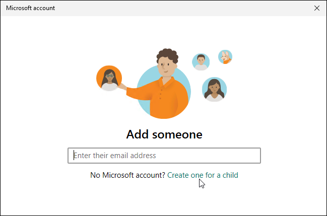 creare un account per impostare il controllo genitori su Windows 11