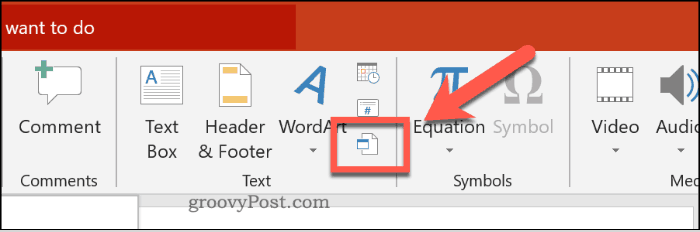 Inserimento di un oggetto in PowerPoint