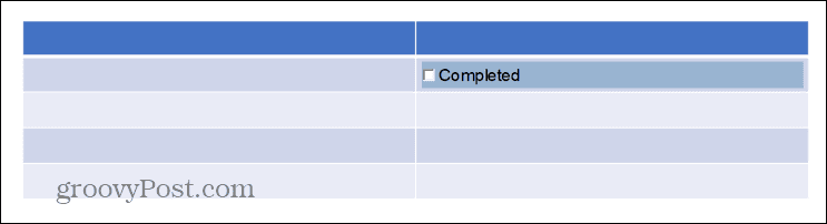 casella di controllo completata di PowerPoint