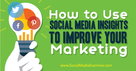 usa facebook twitter e pinterest insights per migliorare il social media marketing