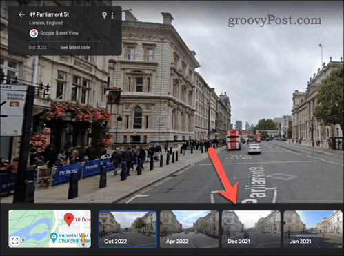 Scelta di immagini di Street View meno recenti in Google Maps