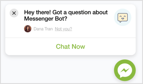 Personalizza il plug-in di chat ChatFuel Messenger