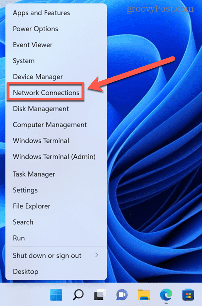 connessioni di rete di Windows 11