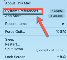 preferenze di sistema mac