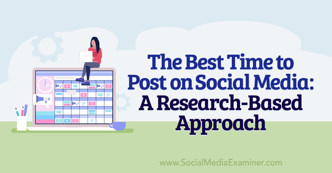 Il momento migliore per pubblicare sui social media: un approccio basato sulla ricerca: Social Media Examiner