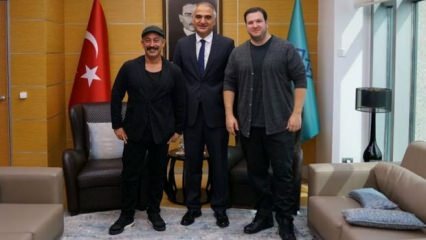 Incontro con il ministro della Cultura Ersoy Cem Yılmaz e Şahan Gökbakar