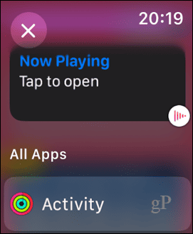 Widget in primo piano per Apple Watch