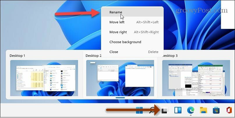 rinomina desktop virtuali Windows 11