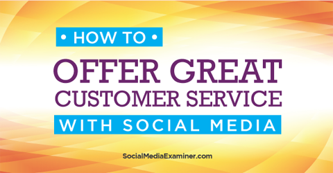 offrire un servizio clienti con i social media