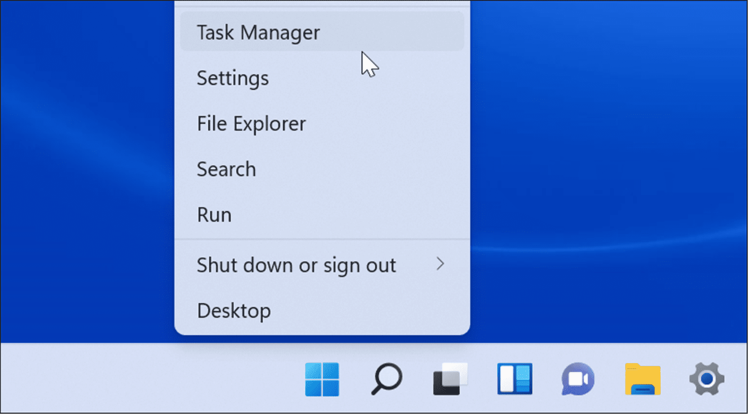Apri Task Manager su Windows 11
