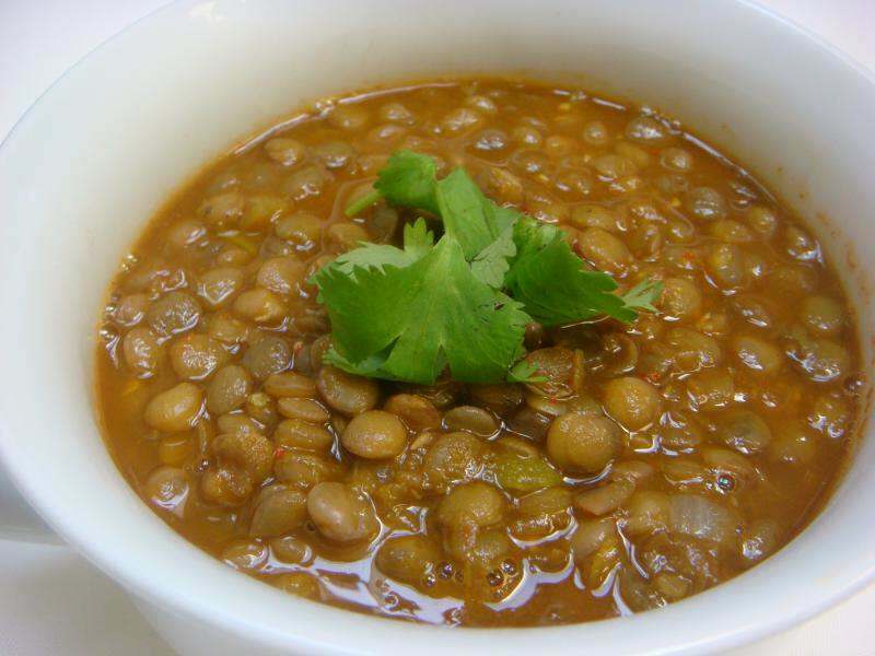 Come fare la zuppa di lenticchie verdi condita in stile ristorante?