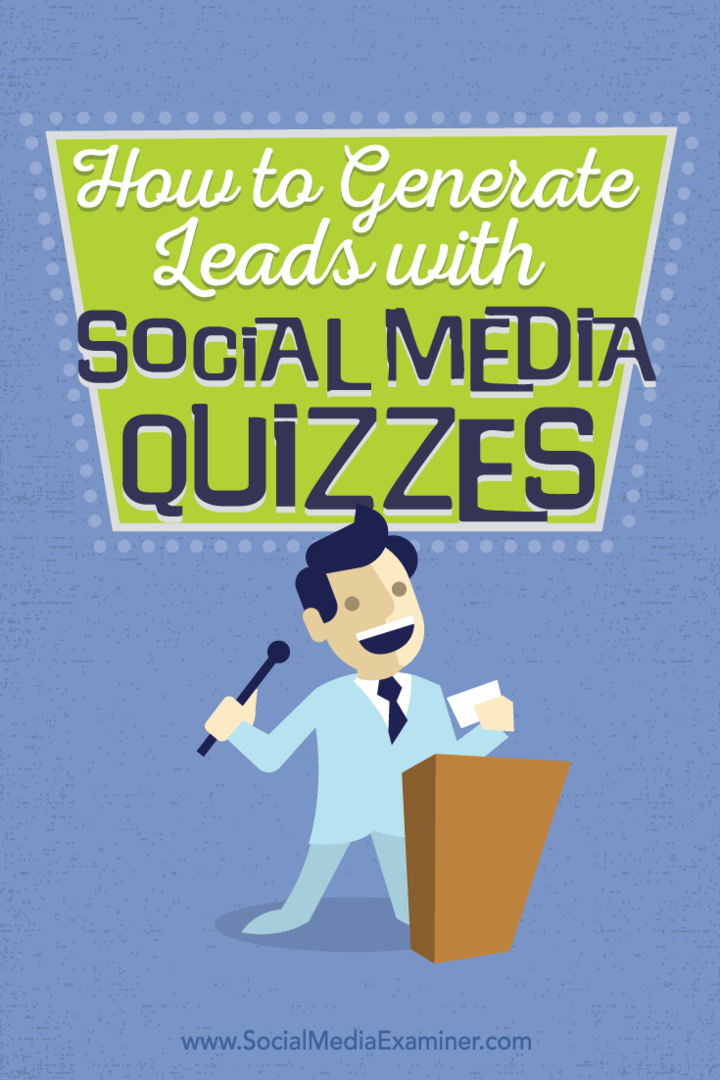 Come generare lead con i quiz sui social media: Social Media Examiner