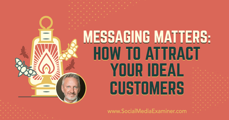La messaggistica è importante: come attirare i tuoi clienti ideali con approfondimenti di Jeffrey Shaw sul podcast del social media marketing.