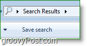 Schermata di Windows 7 -Windows Search