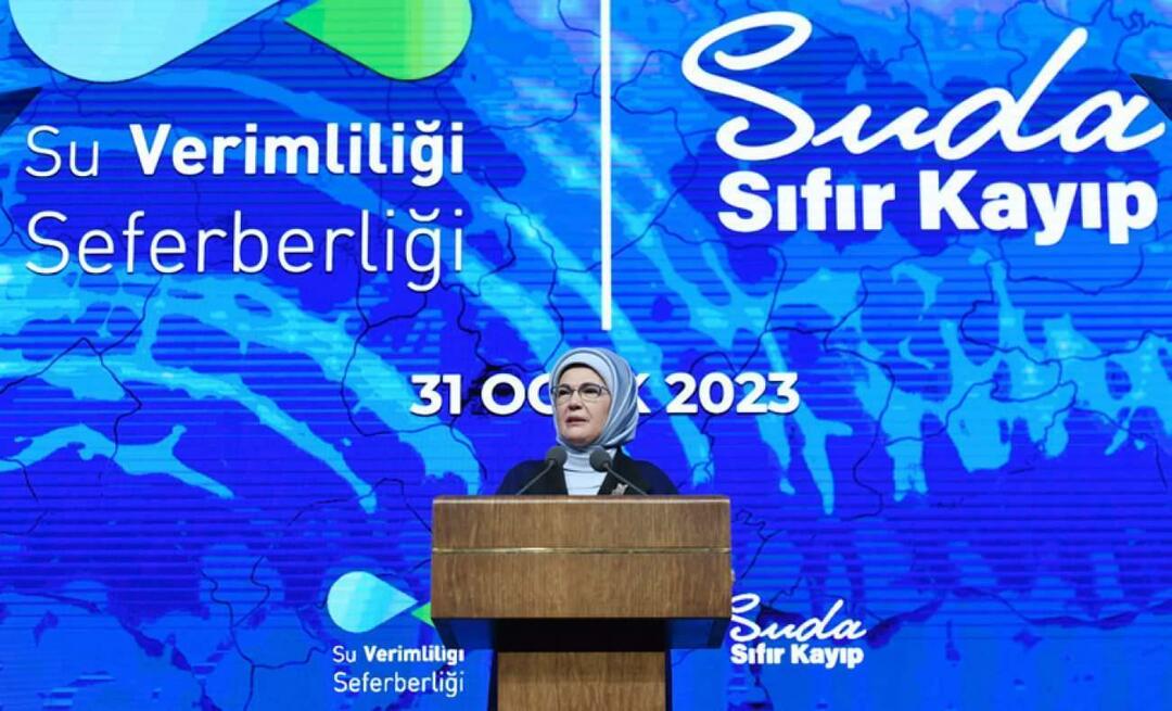 Emine Erdoğan se zúčastnila úvodního setkání „Kampaň pro úsporu vody“!
