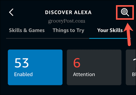 capacità di ricerca Alexa