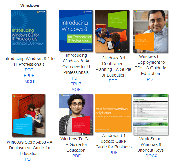 Collezione Microsoft eBooks