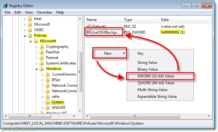 Come modificare lo sfondo di accesso a Windows 7