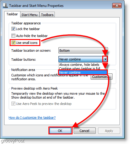 Windows 7 personalizza la barra delle applicazioni