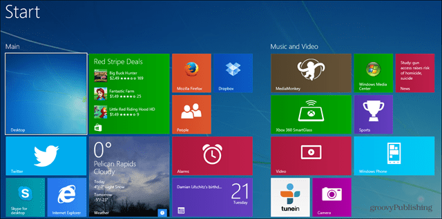 Come eseguire il backup e ripristinare la schermata iniziale di Windows 8.1