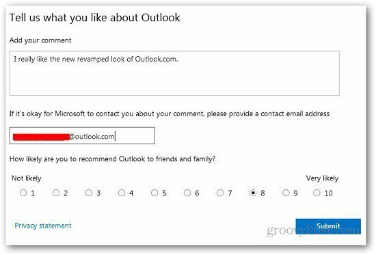 Feedback Outlook 3